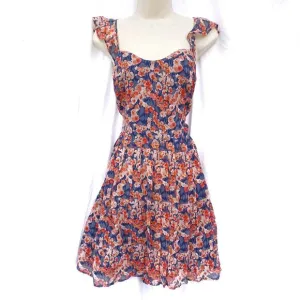 Joie Silk Floral Mini Dress | Flutter Sleeves | Romantic A-Line Style | NWT
