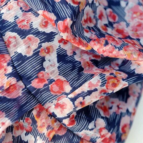 Joie Silk Floral Mini Dress | Flutter Sleeves | Romantic A-Line Style | NWT