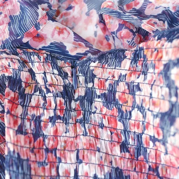 Joie Silk Floral Mini Dress | Flutter Sleeves | Romantic A-Line Style | NWT
