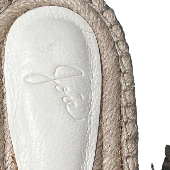 Joie White Perforated Slide Espadrilles