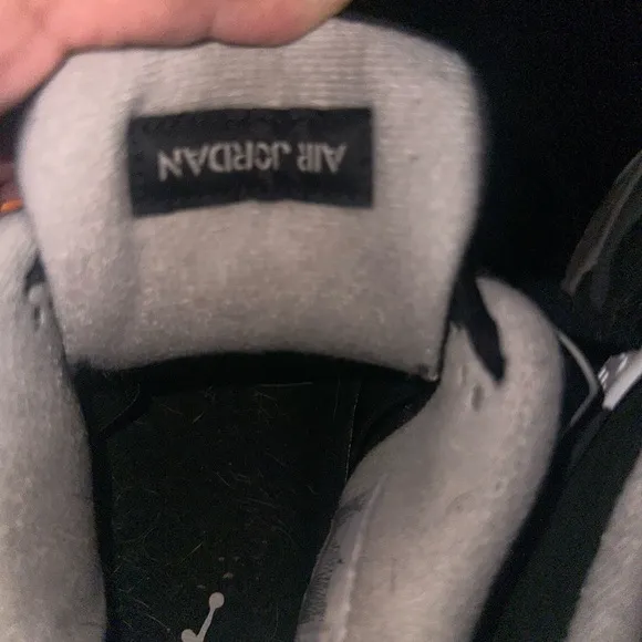Jordan Black and Gray Air 4 Sneakers