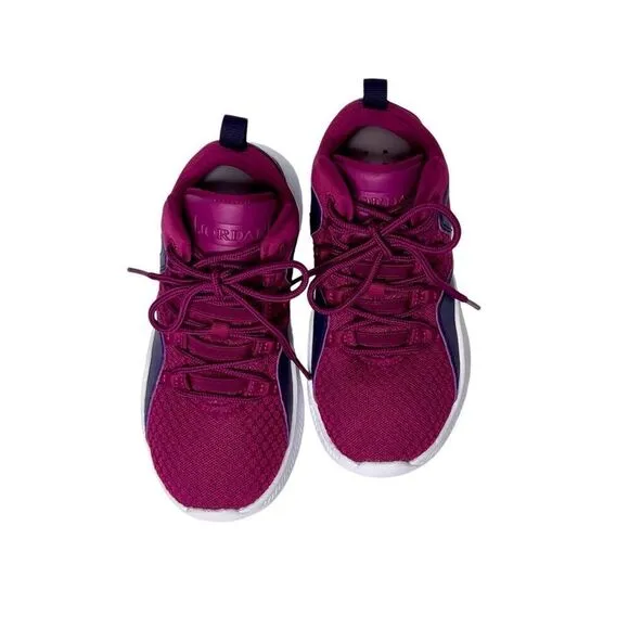 Jordan Formula 23 GP 881466-607 Red Burgundy Mesh Sneaker sz 13C Little Girl