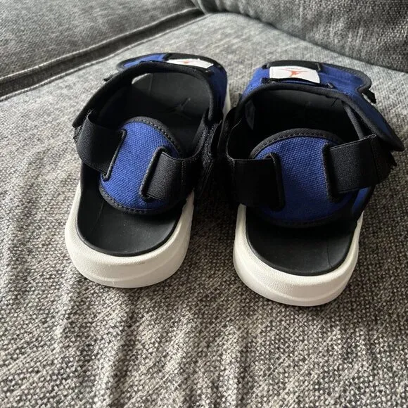 Jordan LS Slide Sandals Deep Royal Blue-Turf Orange NWT Men 8/Women 10