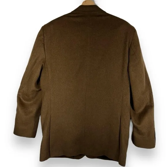 JoS A Bank 100% Camel Hair Traveler Blazer Sport Coat, Medium Brown, Size 44L