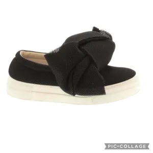 Joshua Sanders Puffy Bow Platform Slip On Sneakers