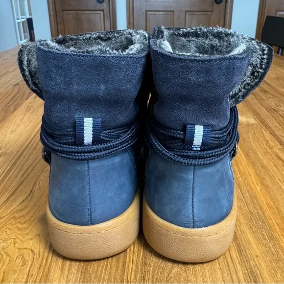 Joules Suede Boots Women’s 37 (US 6) Joules Charlton Boots Fold-Over Dark Blue