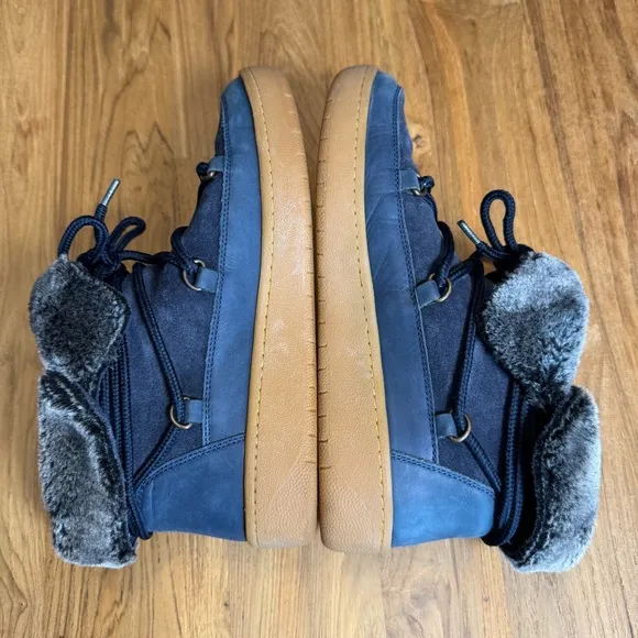 Joules Suede Boots Women’s 37 (US 6) Joules Charlton Boots Fold-Over Dark Blue
