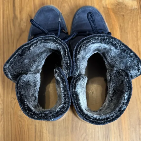 Joules Suede Boots Women’s 37 (US 6) Joules Charlton Boots Fold-Over Dark Blue