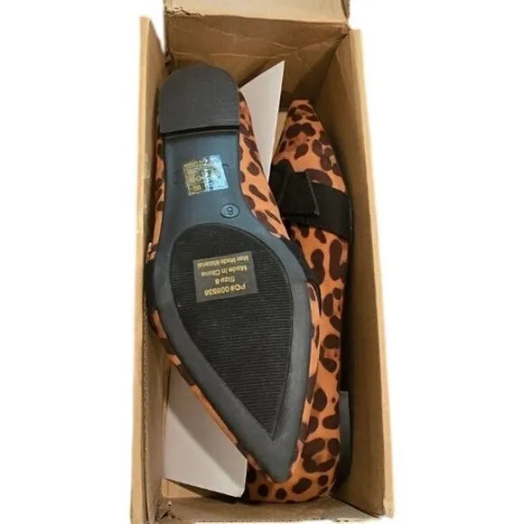 Journee Collection Audrey Buckle Pointed Toe Ballet Flats NEW Size 8