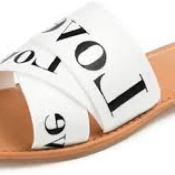 JOURNEE COLLECTION IVANTE COMFORT FOAM CRISSCROSS SLIDES SANDALS NWT SZ 7.5