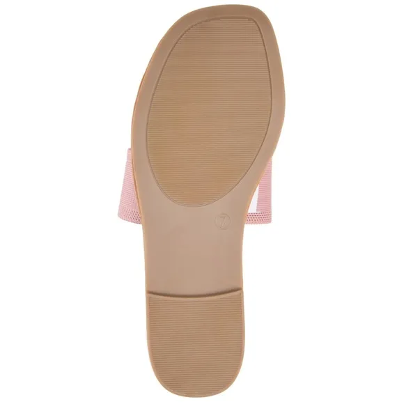 JOURNEE COLLECTION IVANTE COMFORT FOAM CRISSCROSS SLIDES SANDALS NWT