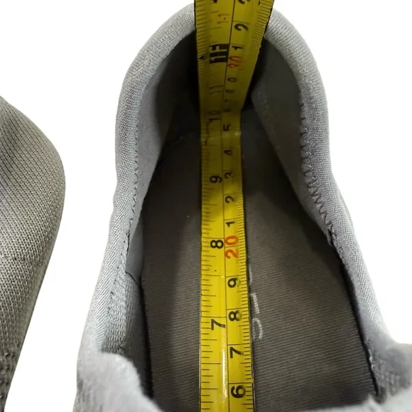 J/Slides Demetria Lace-Up Slip-On Grey Breathable Knit Sneakers Women’s Size 9.5