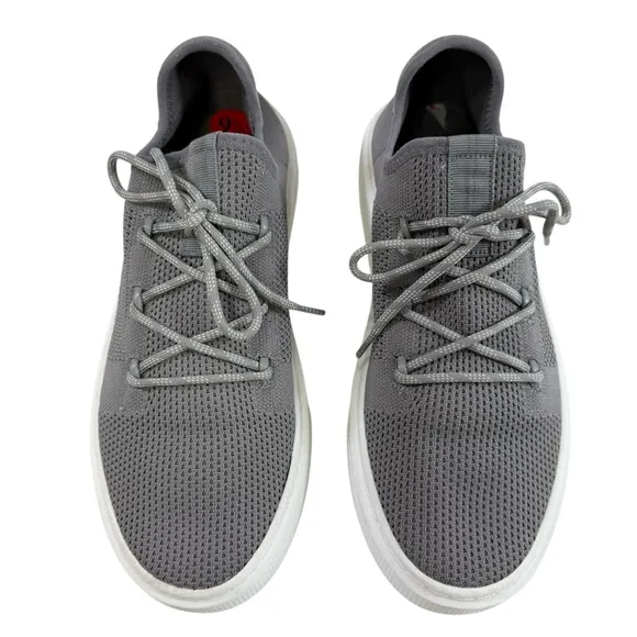 J/Slides Demetria Lace-Up Slip-On Grey Breathable Knit Sneakers Women’s Size 9.5
