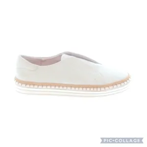 J/Slides Leather Slip On Ivory Sneakers