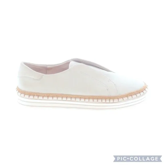 J/Slides Leather Slip On Ivory Sneakers