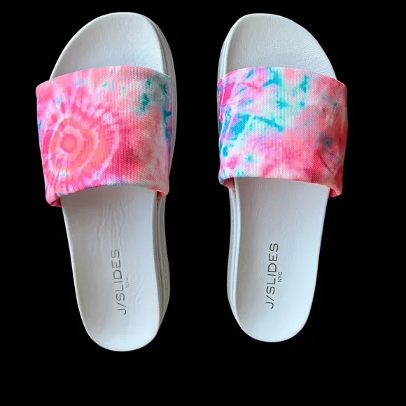 J/SLIDES NYC Brit Slide Platform sandals size 7