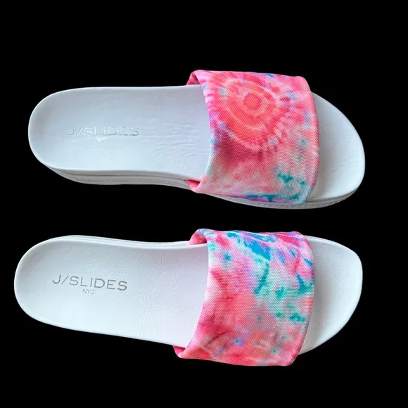 J/SLIDES NYC Brit Slide Platform sandals size 7