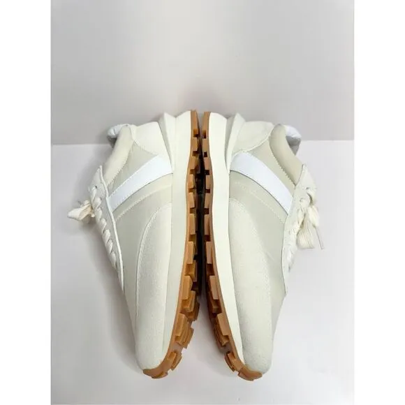 J/Slides Sneakers Size 7 Cream Leather Lifestyle Athletic and Training Shoes NEW