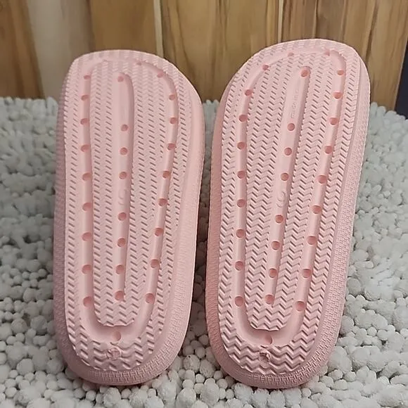 J/SLIDES STYLE EVA SQUISH LIGHT PINK CUTE FOAM SANDALS LADIES SIZE 8