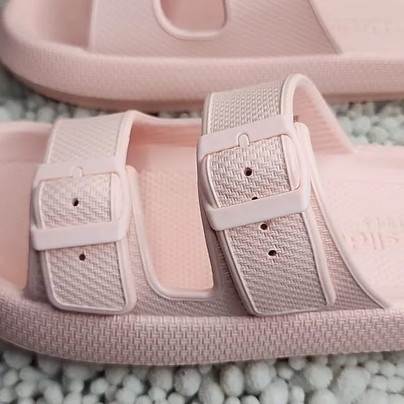 J/SLIDES STYLE EVA SQUISH LIGHT PINK CUTE FOAM SANDALS LADIES SIZE 8