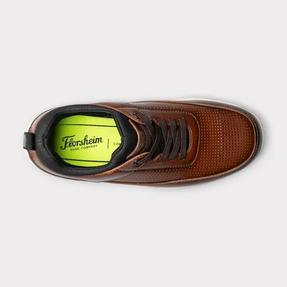 Juniors Florsheim Satellite Perf Sneakers  in Cognac. 16695 221