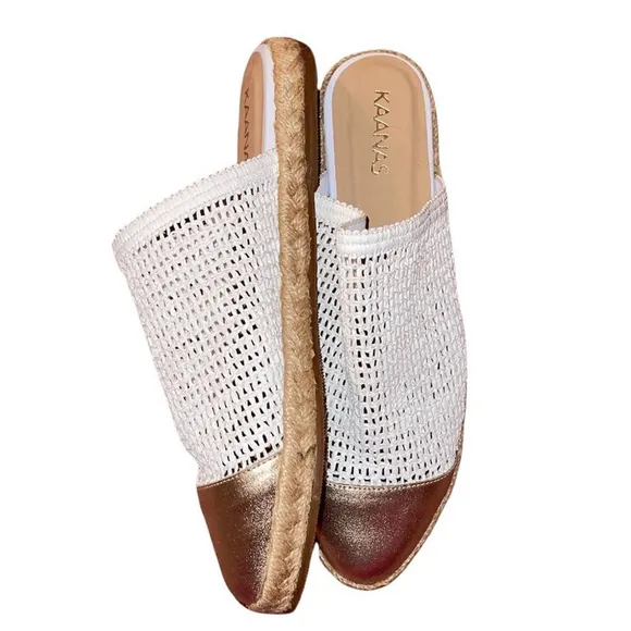 Kaanas | palau fishnet mule espadrilles