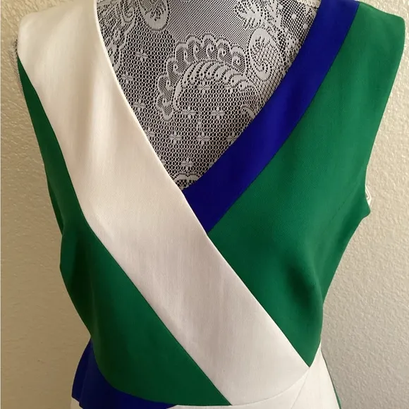 Karen Millen Tailored Color Block Pencil Dress
