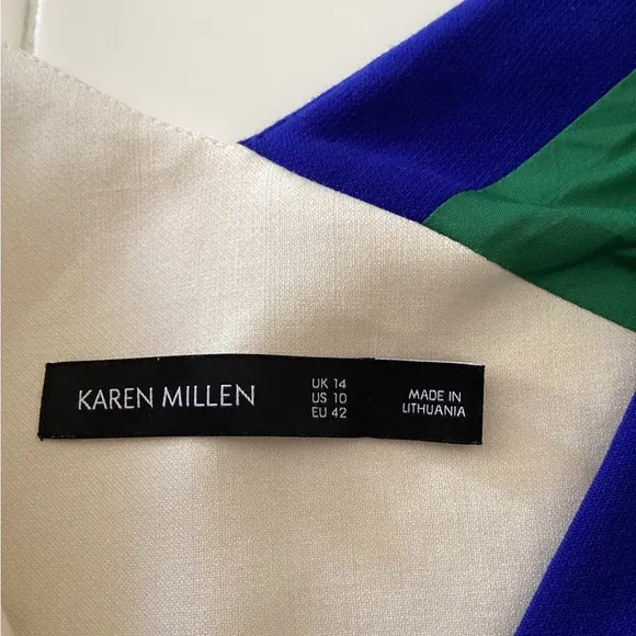Karen Millen Tailored Color Block Pencil Dress