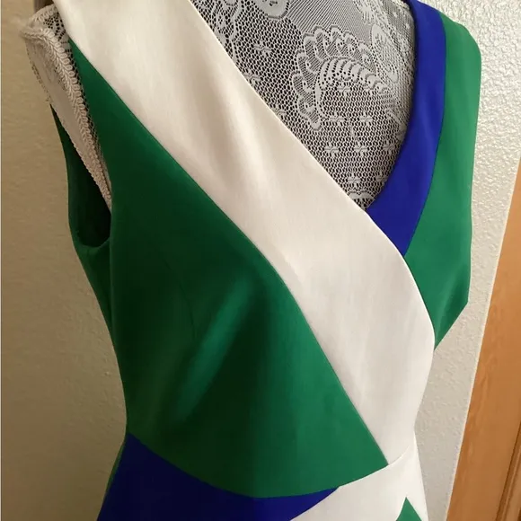 Karen Millen Tailored Color Block Pencil Dress
