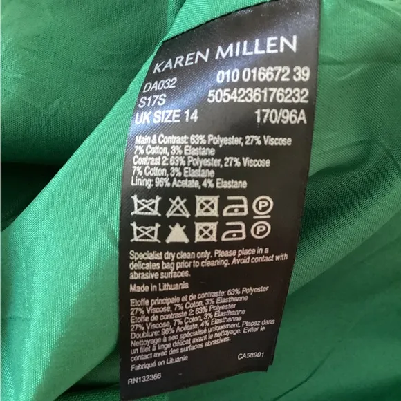 Karen Millen Tailored Color Block Pencil Dress