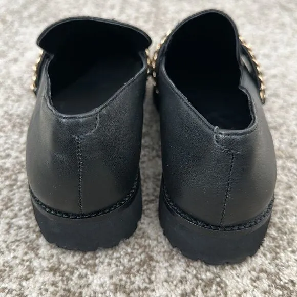 KARL LAGERFELD Paris Piel Liverpool Flat In Black Leather 8