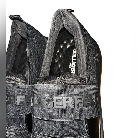 KARL LAGERFELD PARIS Slip-On Logo Sneakers Size 10