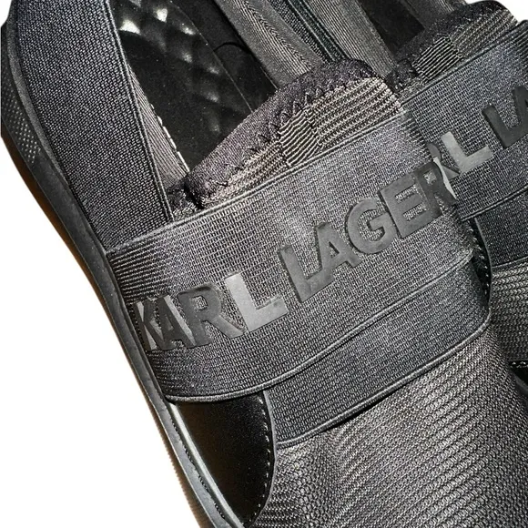 KARL LAGERFELD PARIS Slip-On Logo Sneakers Size 10