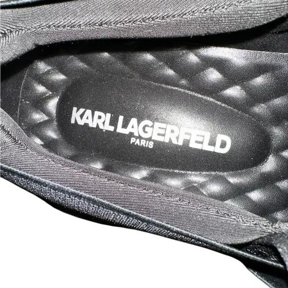 KARL LAGERFELD PARIS Slip-On Logo Sneakers Size 10