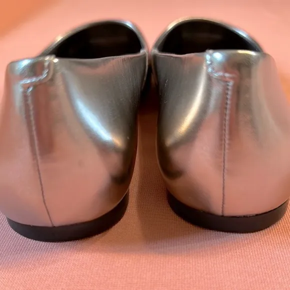 Karl Lagerfeld Silver and Black Women's Flats