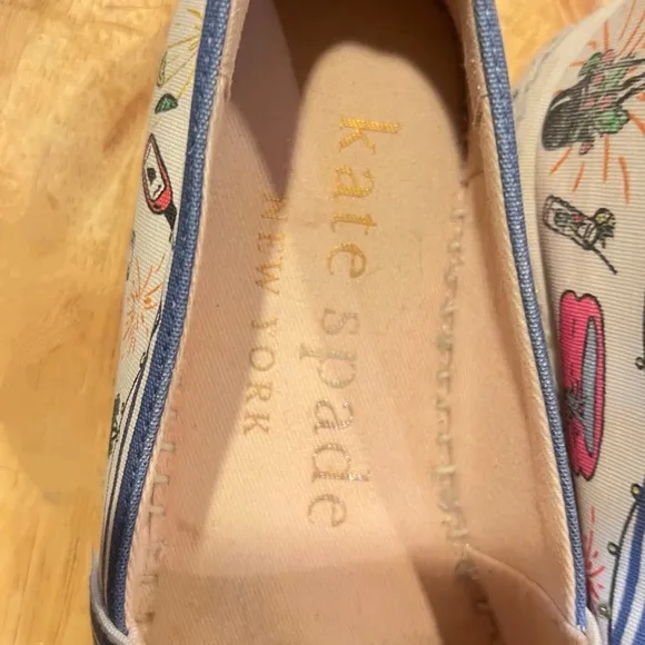 Kate Spade Cream Espadrilles with Rope Sole 5.5