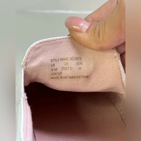 Kate Spade New York Azores White Pink Slip On Sneakers Size 8.5