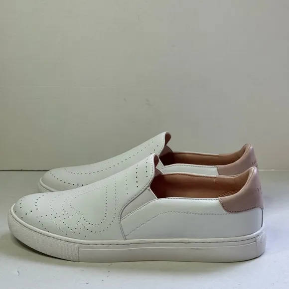Kate Spade New York Azores White Pink Slip On Sneakers Size 8.5