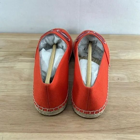 Kate Spade New York Grenada Glasses Espadrilles- Tamarillo- Size 8.5- NIB