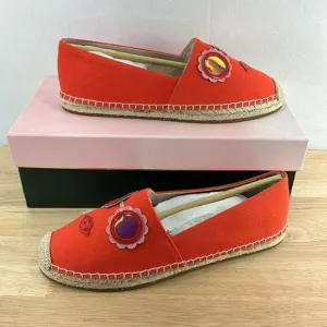 Kate Spade New York Grenada Glasses Espadrilles- Tamarillo- Size 8.5- NIB
