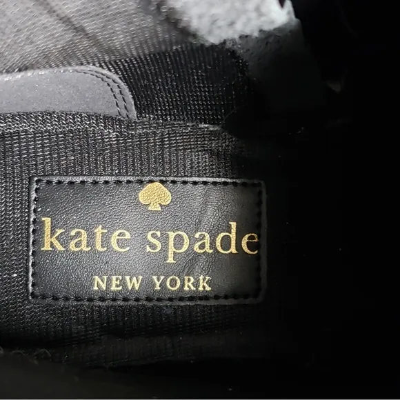 Kate Spade NWOT Black Combat Boots Raquelle Leather 8
