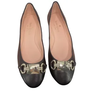 Kate Spade Payton Smooth Black Leather Ballet flats Size 8.5