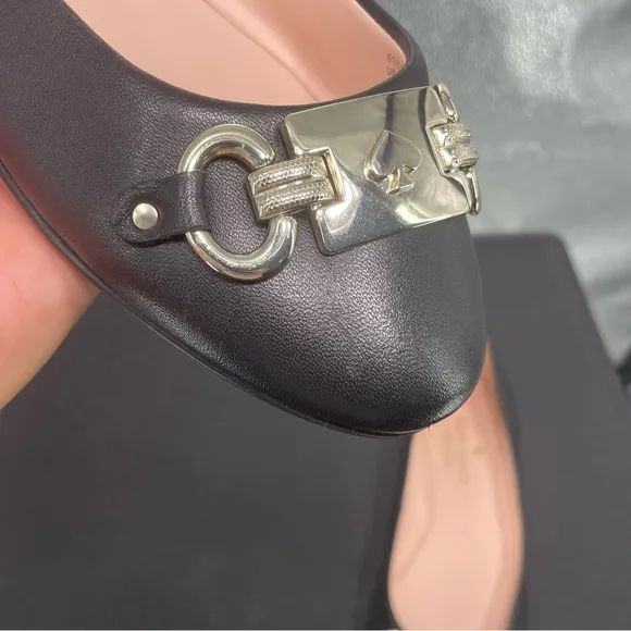 Kate Spade Payton Smooth Black Leather Ballet flats Size 8.5