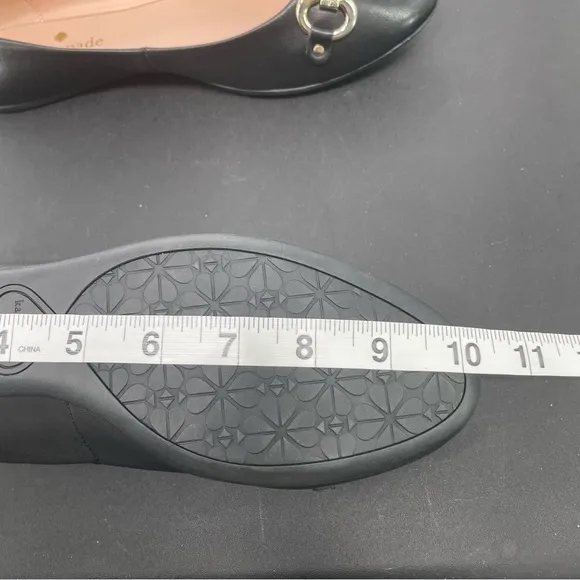 Kate Spade Payton Smooth Black Leather Ballet flats Size 8.5