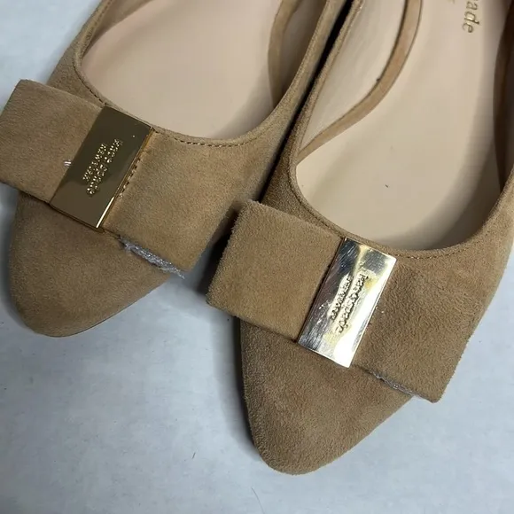 Kate Spade Suede Norah Pointed Toe Ballet Flats