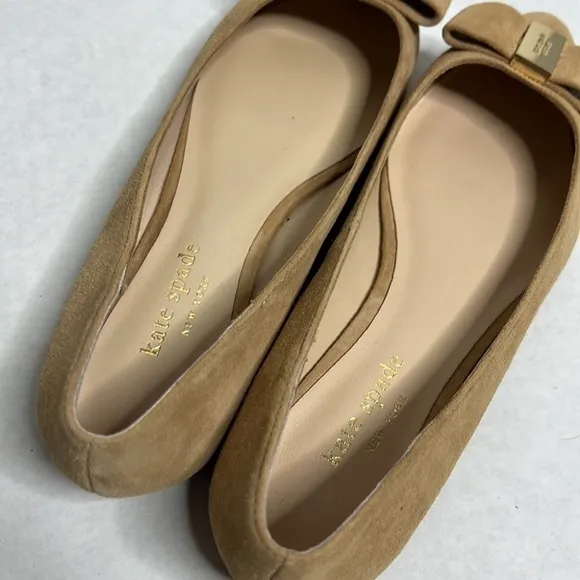 Kate Spade Suede Norah Pointed Toe Ballet Flats