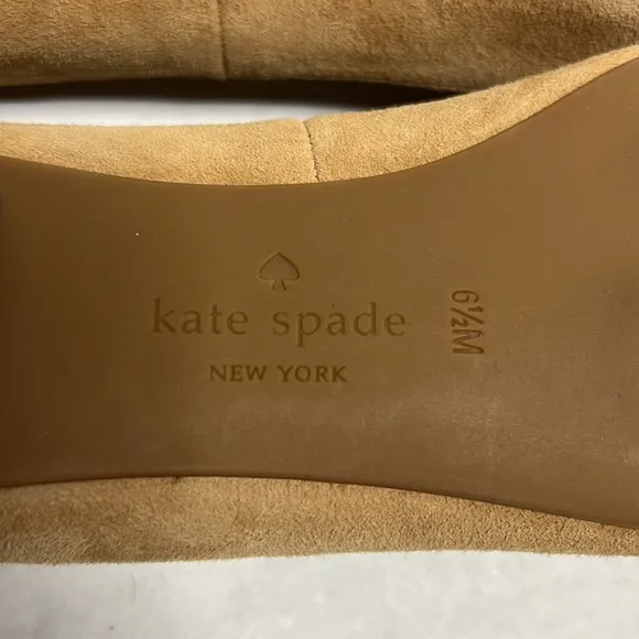 Kate Spade Suede Norah Pointed Toe Ballet Flats