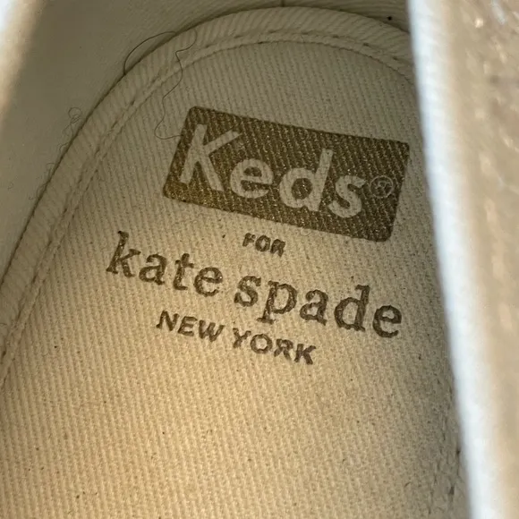 KATE SPADE x KEDS GLITTER SLIP ON SNEAKERS SIZE 7.5