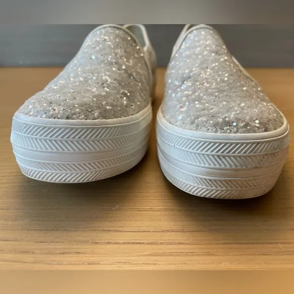 KATE SPADE x KEDS GLITTER SLIP ON SNEAKERS SIZE 7.5