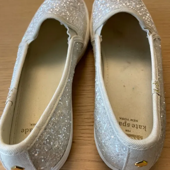 KATE SPADE x KEDS GLITTER SLIP ON SNEAKERS SIZE 7.5